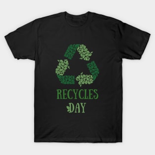 America Recycles Day green design T-Shirt